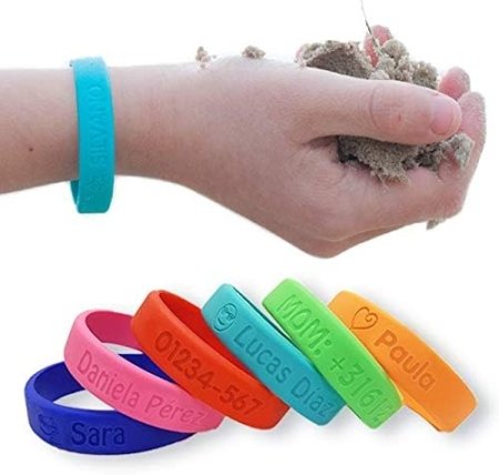 pulsera identificación niños viajes